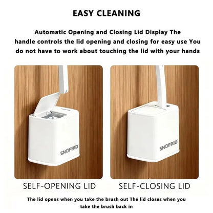 Disposable Toilet Brush,Toilet Bowl Cleaning System with Disposable Wand, Brush Holder and Refills